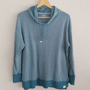 L.L. Bean Mini Waffle Hoodie Size Large